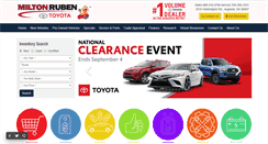 Desktop Screenshot of miltonrubentoyota.com